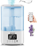 5L Top Fill Ultrasonic Humidifier,Cool Mist Humidifiers with Timer & Humidity Control for Bedroom, Baby, Large Rooms & Plants (White)