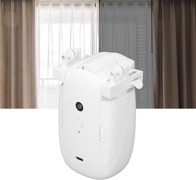 Automatic Curtain Opener, Quiet Operation Smart Curtain Opener, Automatic Closer with App Control and ToolFree Installation for Bedrooms Living Rooms Offices