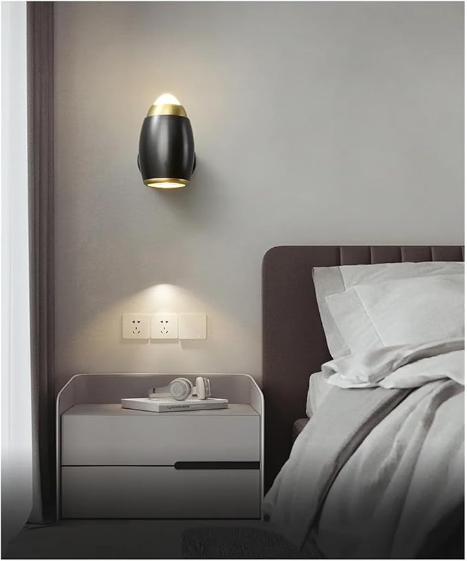 Minimalist Rotatable Wall Lamp for Living Room & Aisle, Modern Bedside Light, Simple Design, Adjustable Brightness, Energy Efficient, Perfect for Home Decor (Warm Light)