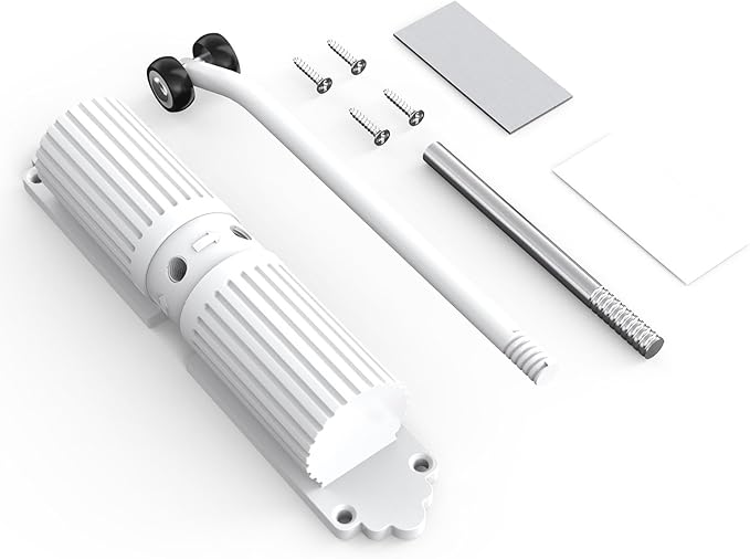 2025 New Automatic Door Closer, self Closing Door, Adjustable Closing Door, Door Closers for Home, Automatic Safety Spring Door Closer (White). Up to 140LB can be Pushed.Metal Doors Don't fit.