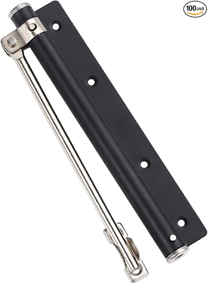 Automatic Door Closer Heavy Duty Adjustable Universal Installation/Wide-Angle Design/Tool-Free Force/Speed Adjustment/Commercial Grade Smooth Closing for Doors 80-120 lbs (Matte Black)