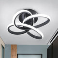 Modern Led Ceiling Light, Black Hallway Ceiling Light, Flush Ceiling Lighting Fixture for Kithcen, Bedroom, Living Room, Entryway, Balcony, Stair - 26W Cold White Light 6000K