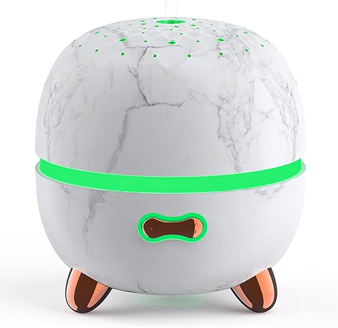 Essential Oil Diffuser, 120ml Small Aromatherapy Diffuser, Ultrasonic Diffusers for Essential Oil, Cool Mist Humidifier with 7 Color LED and Auto Off Safety, for Bedroom,Office, Study Room