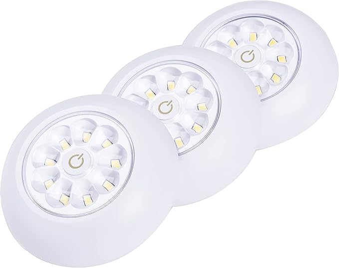 LIGHT IT! By Fulcrum, 30016-308 9-LED Anywhere Light XB, White, 3 Pack