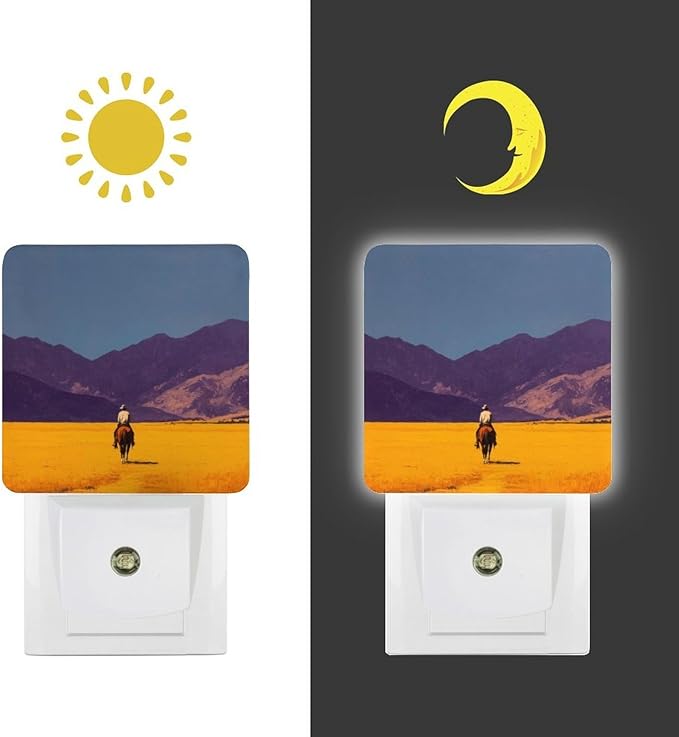 Plug in Night Light with LED & Smart Light Sensor, Stratum Auto-On/Off Night Lights Plug Into Wall for Bedroom, Bathroom, Hallway, Stairway