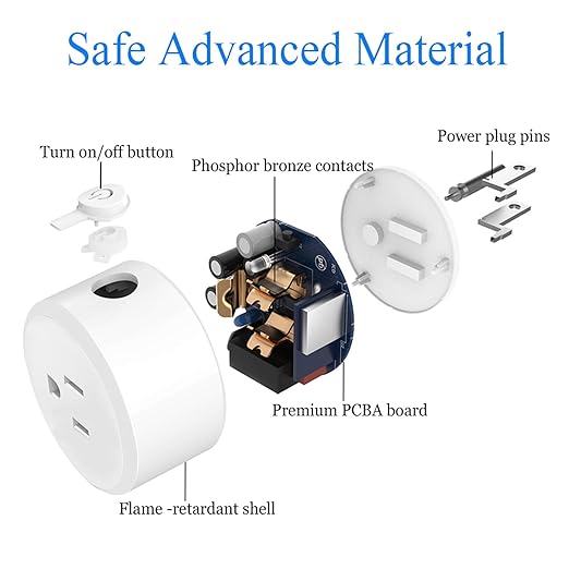Smart Plug, ZigBee Switch Mini Smart Outlet Works with Alexa, Google Home, Echo (4th gen), Echo Plus (Gen 1 & 2), Echo Show 8/10, Smartthings 2015/2018,Works as a Range Extender, Hub Required, 2 Pack