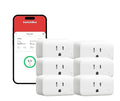 SwitchBot Smart Plug Mini, 15A Energy Monitoring, WiFi & Bluetooth Outlet, Compatible with Alexa, Google Assistant, Home Assistant, App Control, Timer Function, No Hub Required, Compact Design