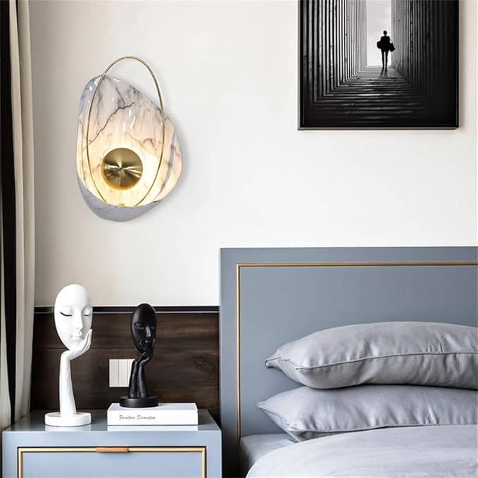 Interior Lighting Bedroom Lamp Lighting for Living Room Wall Light for Home Decor Led (Color : Wit, Size/Svart/As The Picture Shows (Svart As The Picture Shows)