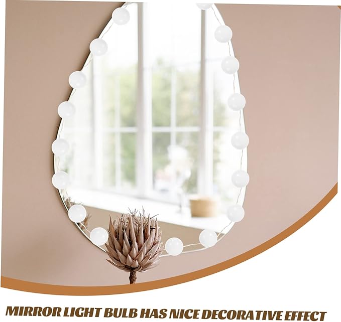 Cabilock LED Vanity Mirror Light 3 Color Temperatures USB-Powered Makeup Lighting for Bathroom and Dressing Table Adjustable Brightness Suction Cup Design for Makeup Application