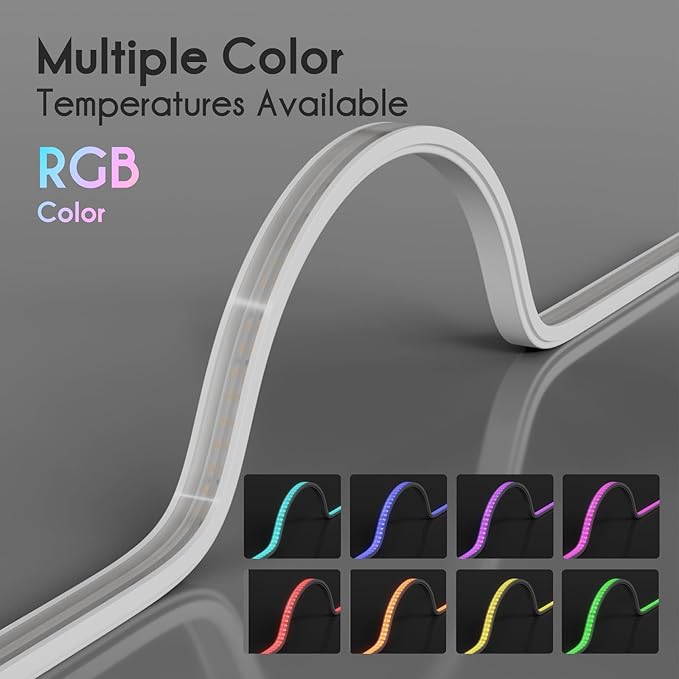 Shine Decor 24V RGB Wall Washer Lights 16.4FT with Flexible Linear Design, UL Listed IP67 Waterproof LED Strip Lights for Outdoor Commercial Lighting, Building, Wedding & Church Decoration, Hardwired