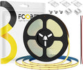 16.4FT COB LED Strip Light IP65 Waterproof DC12V 2700K Warm White Dimmable Strips, 320LEDs/m High Density Flexible Uniform Lights for DIY Home Decor, Cabinet, No Adapter/Controller