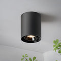 OKELI Black Modern LED Dimmable Ceiling Light Fixtures for Hallway Kitchen Entryway, 20W 1300LM 2700K-6000K Flush Mount Close to Ceiling Lighting, Cylinder Ceiling Lamps for Living Room 1pack