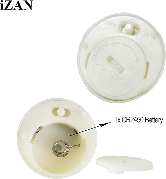 iZAN 6-Pack Flameless LED Battery Operated Tealight Candles with Remote and Timer Flickering Electric Tea Lights for Christmas Home Party Wedding Decorations 1.5”x1.6” Batteries Included