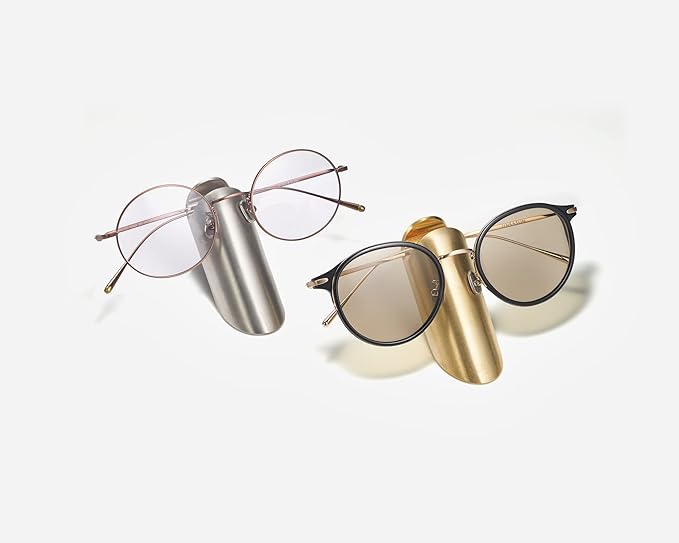 Craighill Brass Eyewear Stand | Made from Solid Brass | 14.5oz | Minimalistic, Elegant, Practical | Sturdy & Weighty, Can Hold Larger Glasses with Ease
