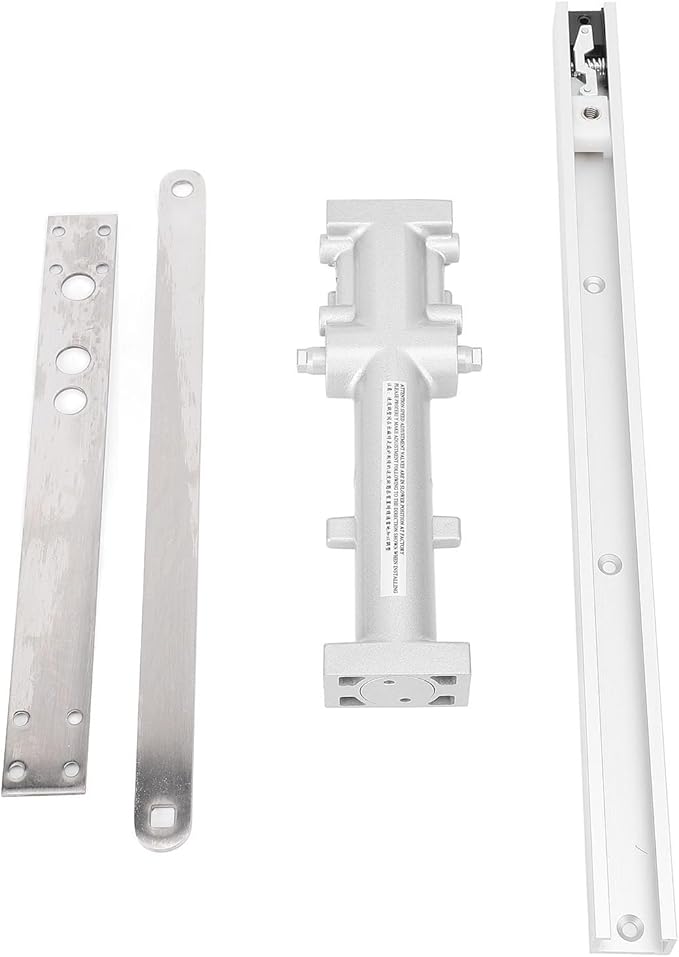 Automatic Door Closer Heavy Duty Adjustable Speed Hydraulic Spring Door Closer for Commercial Residential Use Aluminum Alloy 1100mm Width 40 65kg Capacity