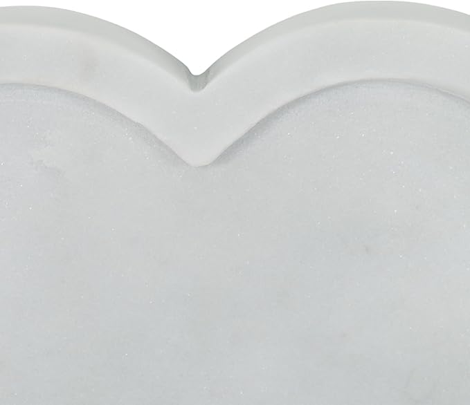 Decorative Marble Trinket Tray Dish for House Decor - Modern Home Decor Accents for Bedroom Dresser, Jewelry Holder, or Bathroom Vanity - Elegant Coffee Table Decor or Table Decoration - 1", White
