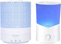 BlueHills Premium Set of Two Large 2500 ML and 1000 ML XL Essential Oil Diffusers Humidifier Combo for Large Room Home with Décor LED Lights Great Gift – Value Pack of White