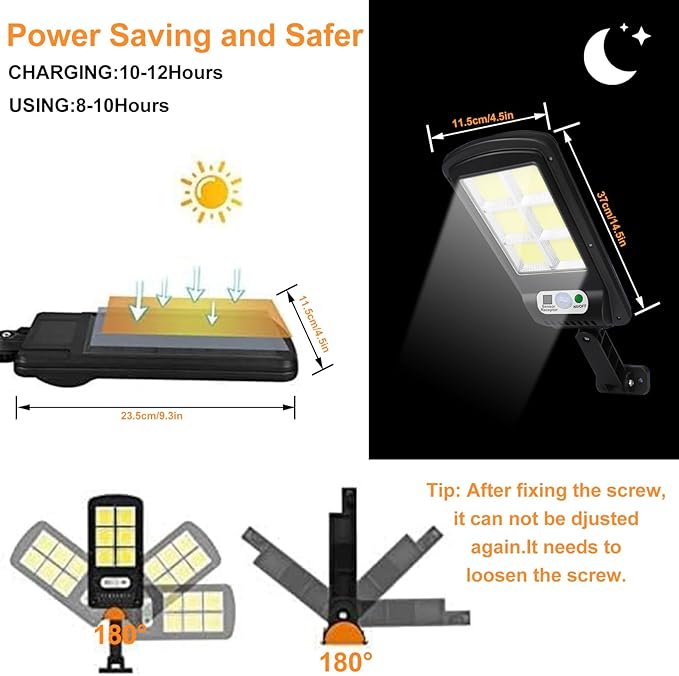 NUNET 4 Pack 120 LED Solar Security Lights Outdoor, Motion Sensor with Remote Control, 3 Modes Weatherproof, Dusk to Dawn, Wireless Solar Street/Flood Lights for Garden Yard Garage Patio Parking Lot