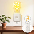 LED Night Light Plug-in with Smart Dusk-to-Dawn & Motion Sensor, 1W 10-100LM Dimmable, 2200K, for Bedroom, Hallway, 1 Pack
