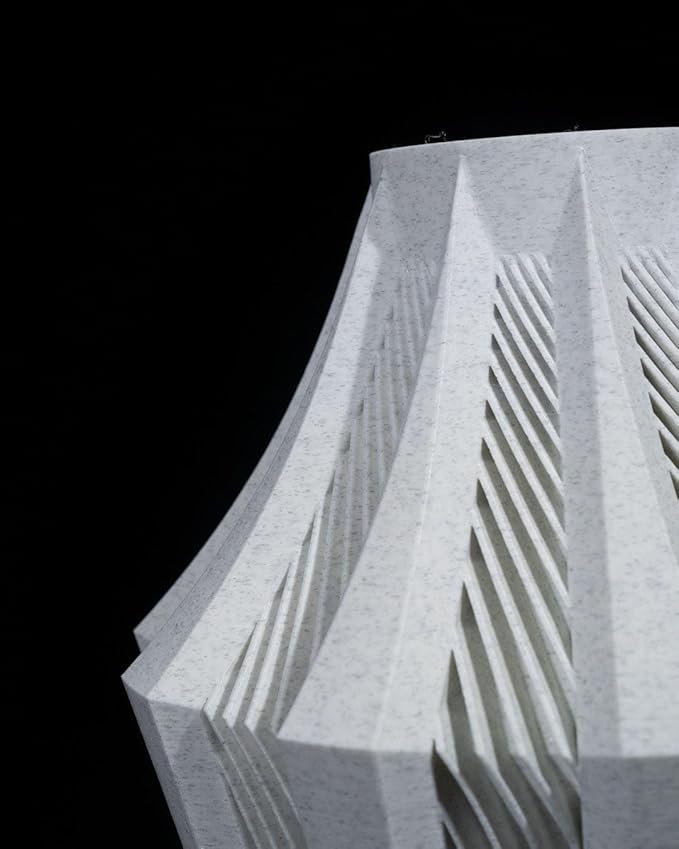 Aether Gray Vase – Modern Architectural Design | Eco-Friendly Home Decor (Primary color:Gray;)