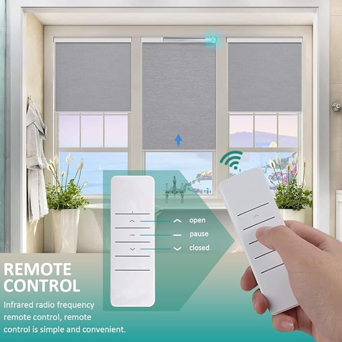 ZigBee Smart Roller Shade Motor for 1.5" Tube (38mm) | Rechargeable Electric Blind Motor Kit | DIY Retrofit Driver for Zebra Shades | Compatible with Alexa & Google Home | Type-C (2.0N.m Torque)