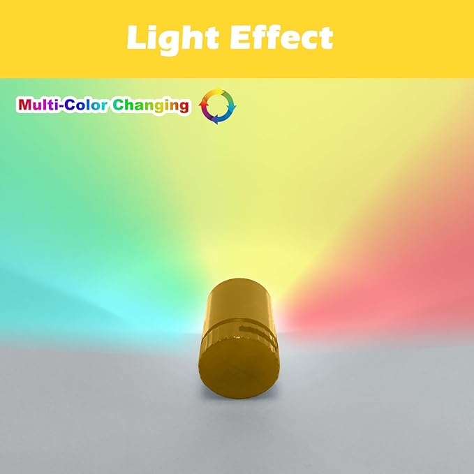 10 Pack Small Spotlight Battery Operated LED Lights, Warm White LED Wireless Miniature Spot Light for Artwork Painting,Jewelry Showcase Display,Closet,DIY Hand Craft (Multicolor Changing)