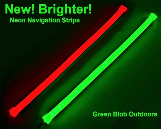 Green Blob Outdoors Pimp My Pontoon Boat Light Strips Kit Neon Style Blue Under Deck Decking Complete for all make and models 22-32ft Toons (Blue, 25ft)