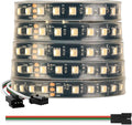 BTF-LIGHTING WS2814 IC RGBW RGB+Warm White(Similar WS2812B) DC24V 16.4FT 84LED/m 14pixel/m 4 Colors in 1 Dream Color Addressable LED Strip 14mm Width PCB IP67(No Adapter or Controller)