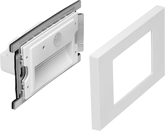 Maxxima 2 Pack Horizontal LED Motion Sensor Step Light - Modern Indoor/Outdoor Stair Light, 3 CCT Color Selectable 3000K, 4000K, 5000K, 160 Lumens, IP65 Rated for Outdoor and Damp Locations - White