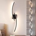 Hardwired 3000~6000K Modern Wall Sconce, 31.5IN Black LED Wall Light Fixtures Wall Lights for Bedroom, Living Room, Hallway and Bedside Wall Lamp