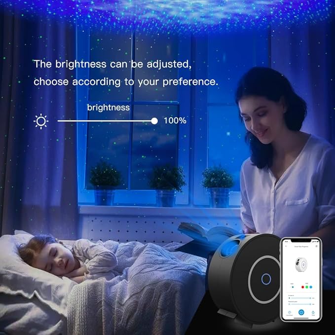 Galaxy Projector for Bedroom,Star Projector Galaxy Light,Northern Lights Projector,Ceiling Starlight Projector,Nebula Lamp,Support Smart APP Control,Aurora Night LED Light Projector for Kids Room