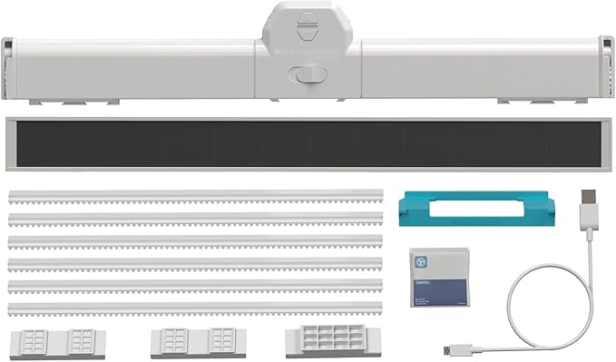 MySmartWindows Retrofit Kit by QuietCool - Smart Motorized Window Opener - App-Controlled, Solar-Powered, Whisper Quiet - Fits 2-3 ft Windows