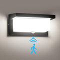 18W Motion Sensor Outdoor Lights Wired, IP65 Aluminum LED Outdoor Motion Sensor Light Indoor,Motion Lights for Outside Dusk to Dawn Outside Lighting Fixtures 110V