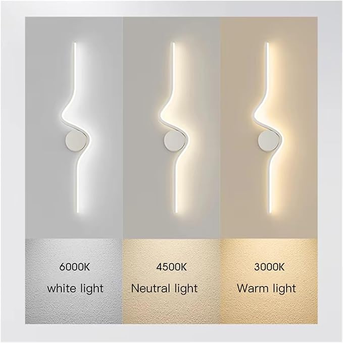 Modern Minimalist LED White Black Lighting for Bedroom Bedside Living Room Dining Kitchen,Elegant
