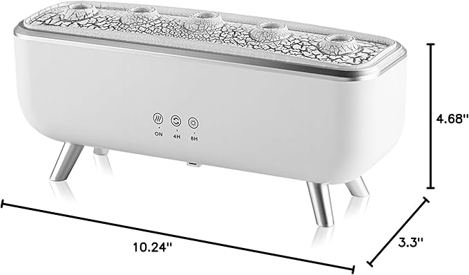 Aromatherapy Diffuser & Essential Oil Diffuser Humidifier with 5 Nozzles, Jellyfish Mist Design, 7-Color Gradient LED Lights, Remote Control, 300mL Water Tank for Home/Office