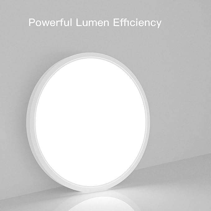 TALOYA Dimmable Flush Mount Ceiling Light,15.8Inch,24W,5 CCT,LED Ceiling Light Fixture for Bedroom,Kitchen,Living Room,White