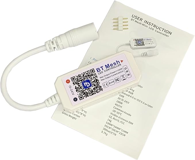 Smart Bluetooth Led Controller DIM RGB RGBW LED Dimmer Controller APP Voice Control Music Timmer DC5V 12V 24V for 5050 2835 LED Tape (Bluetooth, RGB)
