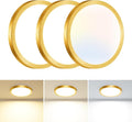 slochi 3 Pack Flush Mount Ceiling Light, 3000K-4000K-6500K Ceiling Light Fixture 7.5Inch, Ultra Thin Round White Flat led Lights for Bathroom Hallways Closet Laundry Bedroom Kitchen