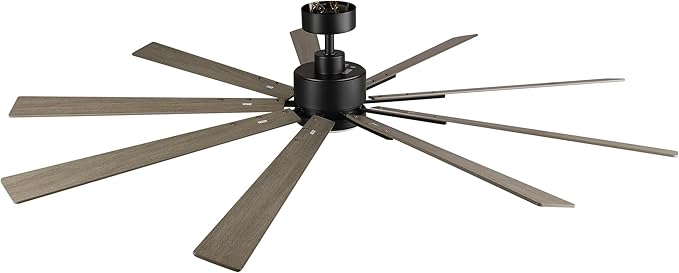 Ceiling Fans with Lights and Remote, 72 Inch Farmhouse Ceiling Fan with Light for Living Room Bedroom, Large Windmill Outdoor Ceiling Fans for Paito Porch, Reversible DC Motor, Dimmable, Timer