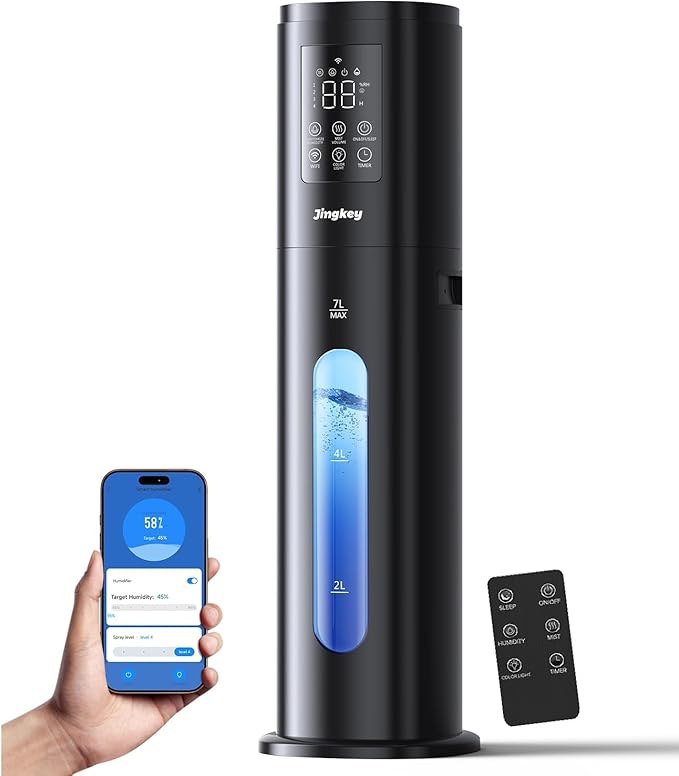 Powerful Humidifiers with Top Fill Whole House 7L Cool Mist Humidifier