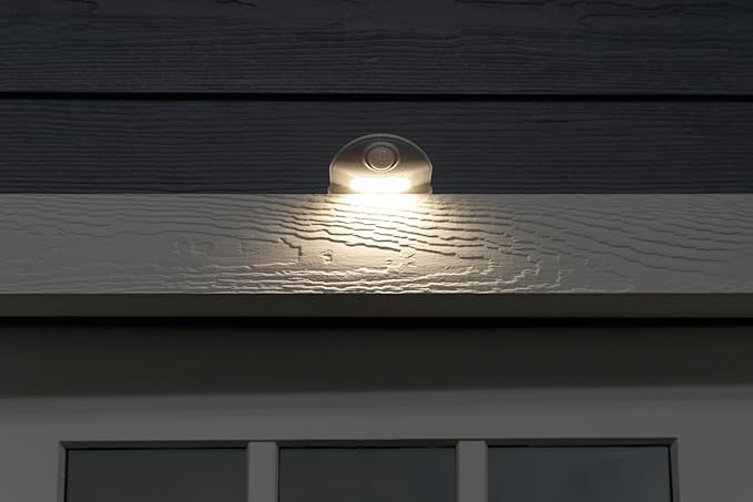 Energizer LED Motion-Activated Security Light, Battery Operated, 40 Lumens, Wireless, Indoor/Outdoor, Over-The-Door, Ideal for Entryway, Porch, Patio, Basement, Shed, Garage, 38184