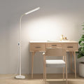 White LED Reading Floor Lamp, Bright 12W Dimmable Standing Light, Adjustable Gooseneck,3 Color Temperatures 5 Gears Brightness, Living Room Bedroom office Library Work makeup tattoo lash Desk Lamp