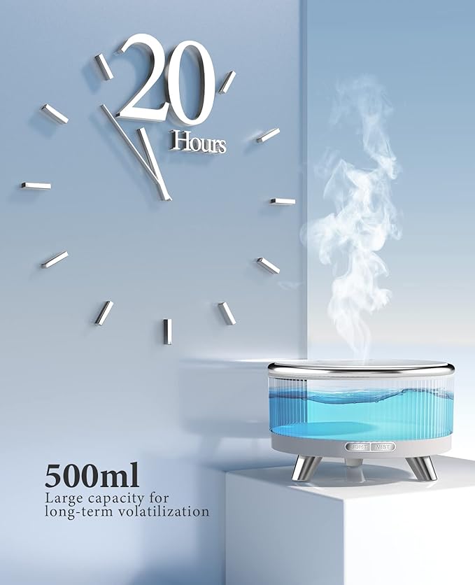 Diffusers for Essential Oils Large Room, 500ml Aromatherapy Diffuser，7 Colors Changed