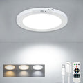 Motion Sensor Closet Light Indoor, Fast Charging Wireless Ceiling Light with Remote, Rechargeable Battery Operated Lights, Shower Light for Cabinet Bathroom Stairs Hallway Pantry 7.48 Inch