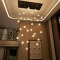 LED Chandeliers for Living Room Rectangular Light Dining Room Light Dimmable High Ceiling Pendant Lights Fixtures Lighting Chandelier for Foyer Entryway 2700K 6000K Lighting Large