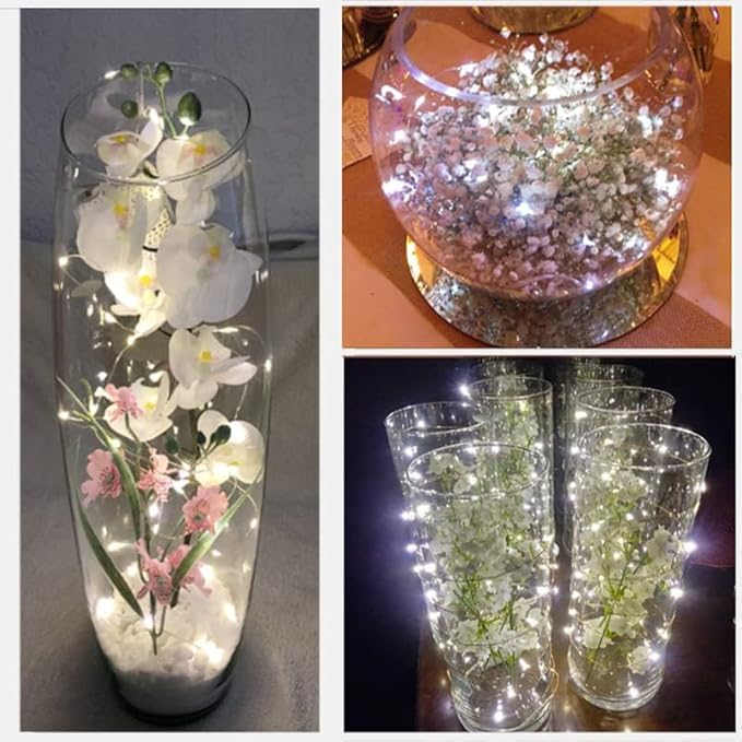 SOCO 12 Pack Fairy Lights Battery Operated, 7ft 20 Led Mason Jar Lights, Waterproof Fireflynew