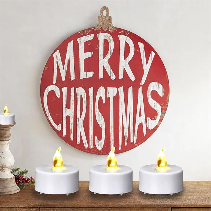 Tea Lights Candles Battery Operated with Remote Control, 12Pcs Flickering Flameless Candle with Timer, Long Lasting 400+Hours Led Electric Candle for Home Decor, Wedding, Party (WarmYellow)