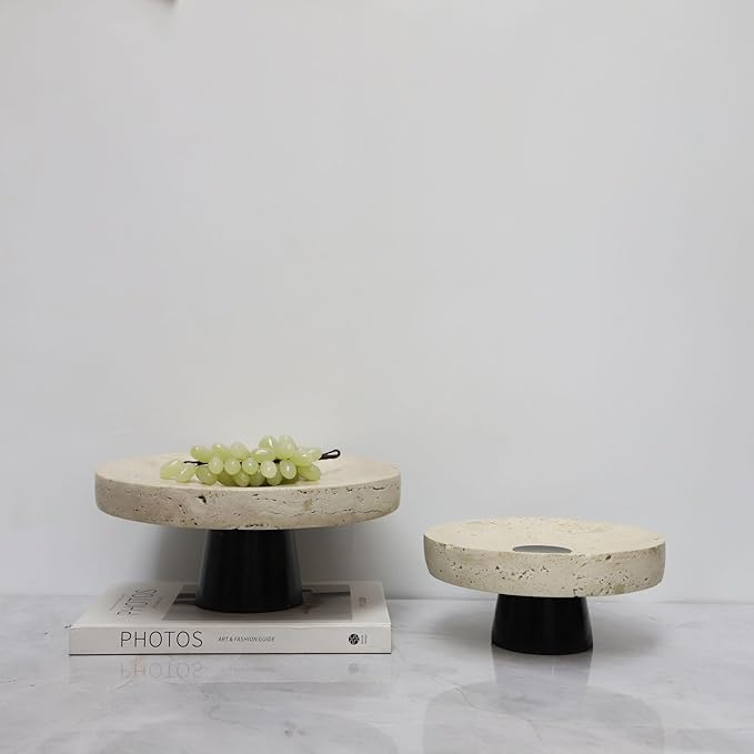 Modern Style Marble Tray Organizer - Modern Stone Decoration for Living Room, Dining Table, Office - Stylish Key and Jewelry Holder(Beige26)