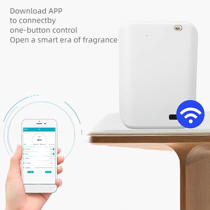 Zunate Smart Scent Air Machine 150ML, APP Controlled Silent Wall Mount Diffuser for 2152.78 Sq.Ft, Ideal for Hotels, Offices & Commercial Spaces (White)