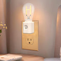 Motion Sensor Night Light, Night Lights Plug into Wall,H-Type 2200K Amber Dimmable LED Motion Activated Nightlight for Bathroom Hallway Decor, 1-Pack